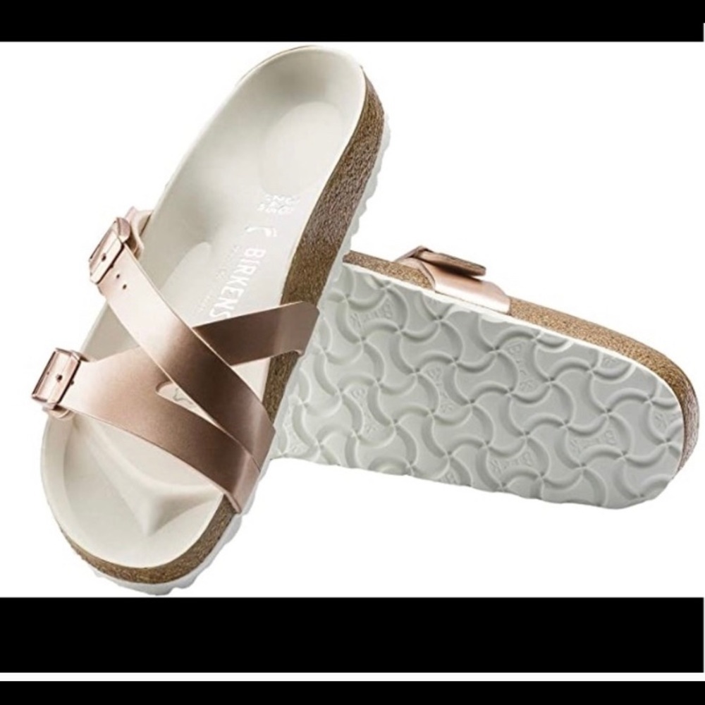 Yao balance Birkenstocks